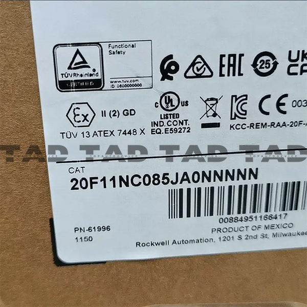 Allen-Bradley 20F11NC085JA0NNNNN PowerFlex Air Cooled 753 AC Drive