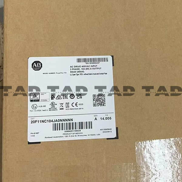 Allen-Bradley 20F11NC104JA0NNNNN PowerFlex Air Cooled 753 AC Drive