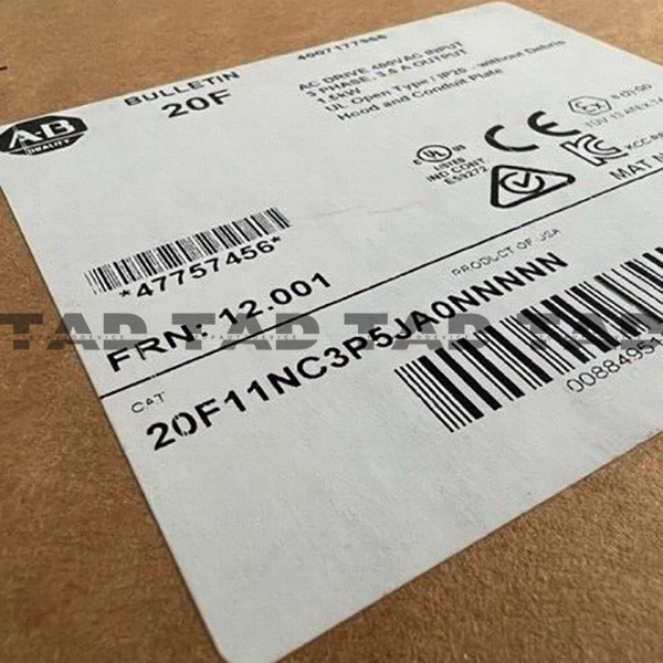 Allen-Bradley 20F11NC3P5JA0NNNNN PowerFlex Air Cooled 753 AC Drive