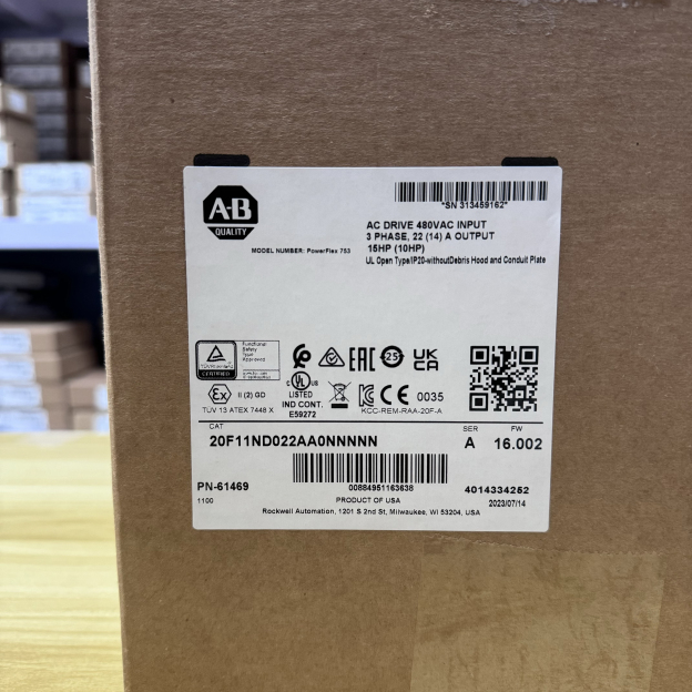 NEW Allen-Bradley 20F11ND022AA0NNNNN PowerFlex 753 AC Drive 20F11ND022AA0NNNNN