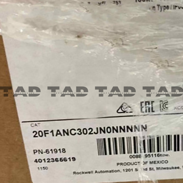 Allen-Bradley 20F1ANC302JN0NNNNN PowerFlex Air Cooled 753 AC Drive