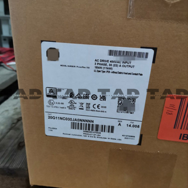 Allen-Bradley 20G11NC030JA0NNNNN PowerFlex Air Cooled 755 AC Drive