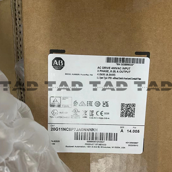 Allen-Bradley 20G11NC8P7JA0NNNNN PowerFlex Air Cooled 755 AC Drive