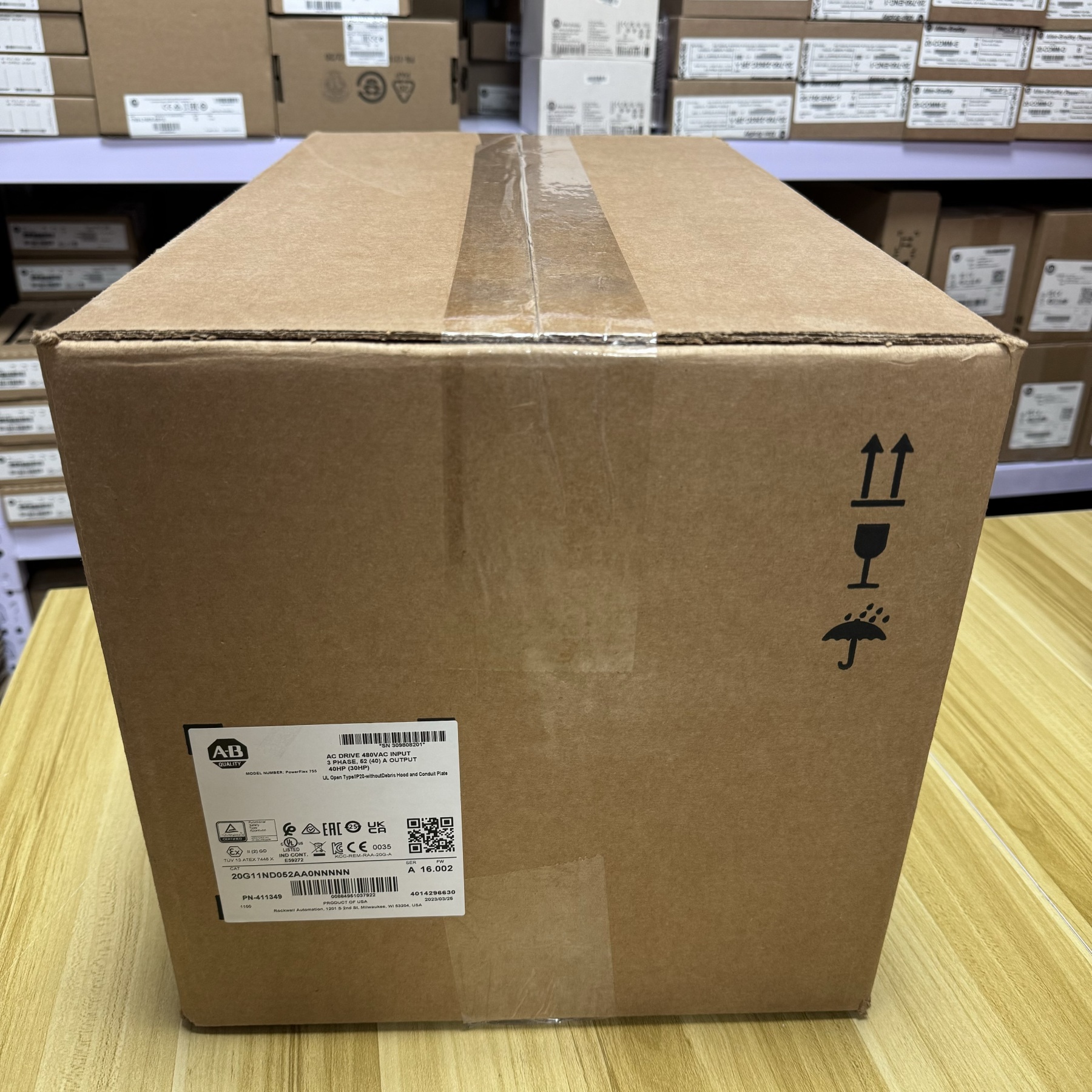 Allen-Bradley 20G11ND052AA0NNNNN /A Power Flex 755 480V AC 40HP 52A NEW IN BOX