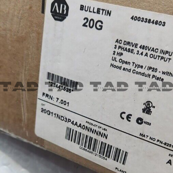 Allen-Bradley 20G11ND3P4AA0NNNNN PowerFlex Air Cooled 755 AC Drive