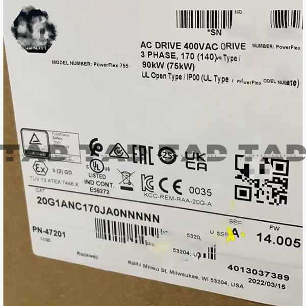 Allen-Bradley 20G1ANC170JA0NNNNN PowerFlex Air Cooled 755 AC Drive