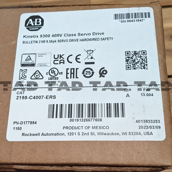 Allen-Bradley 2198-C4007-ERS Kinetix 5300 400V Class Servo Drive