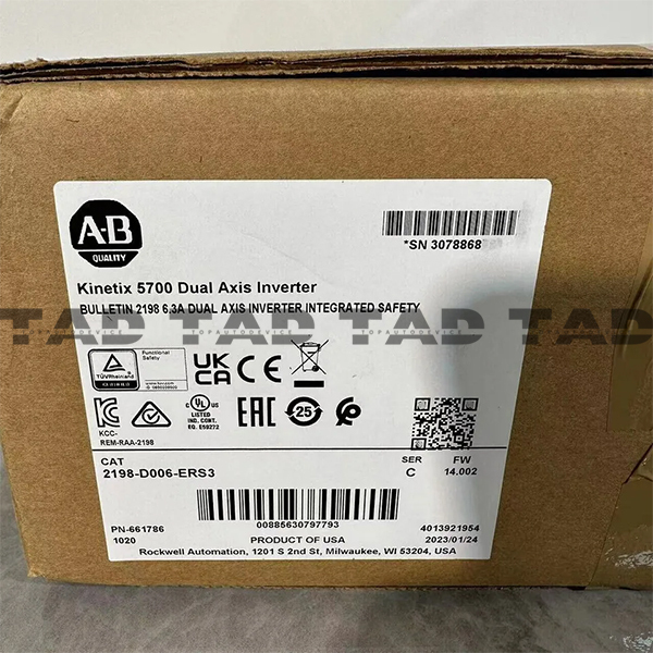 Allen-Bradley 2198-D006-ERS3 Kinetix 5700 Dual Axis Inverter