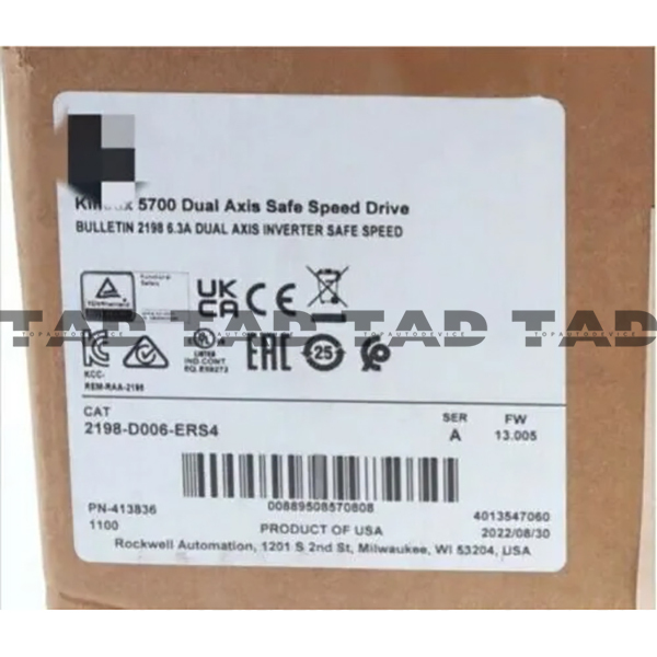 Allen-Bradley 2198-D006-ERS4 Kinetix 5700 Dual Axis Safe Speed Drive