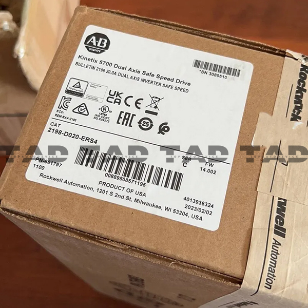 Allen-Bradley 2198-D020-ERS4 Kinetix 5700 Dual Axis Safe Speed Drive