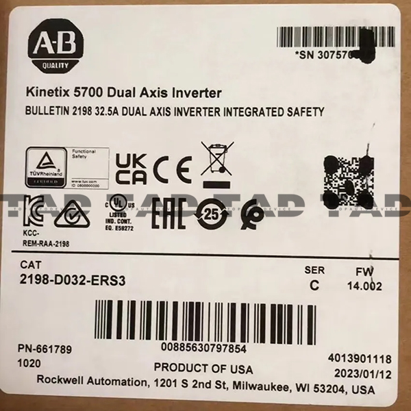Allen-Bradley 2198-D032-ERS3 Kinetix 5700 Dual Axis Inverter