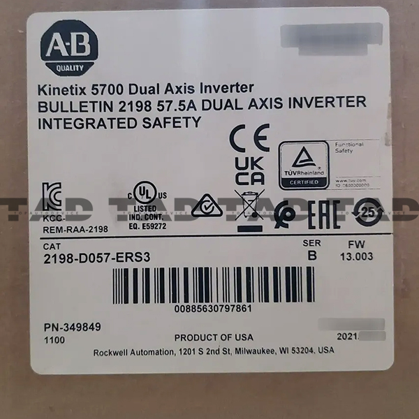 Allen-Bradley 2198-D057-ERS3 Kinetix 5700 Dual Axis Inverter