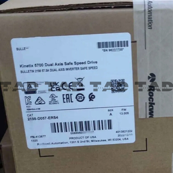 Allen-Bradley 2198-D057-ERS4 Kinetix 5700 Dual Axis Safe Speed Drive