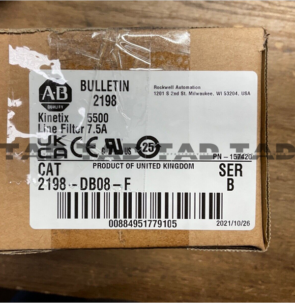Allen-Bradley 2198-DB08-F Kinetix 5500 7.5A Line Filter