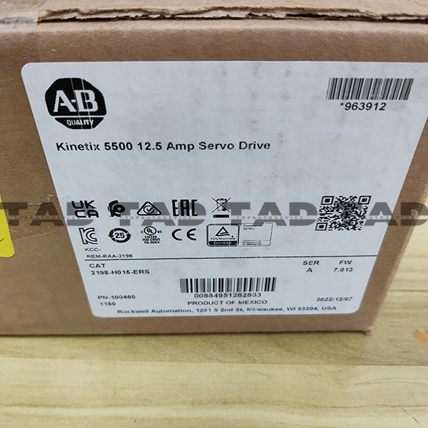 Allen-Bradley 2198-H015-ERS Kinetix 5500 12.5 Amp Servo Drive