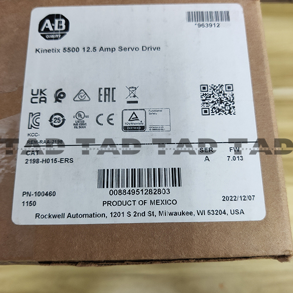 Allen-Bradley 2198-H015-ERS Kinetix 5500 12.5 Amp Servo Drive
