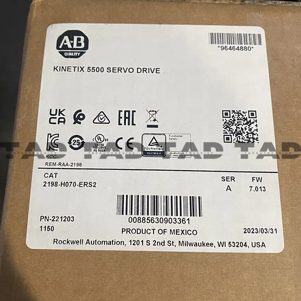 Allen-Bradley 2198-H070-ERS2 KINETIX 5500 SERVO DRIVE