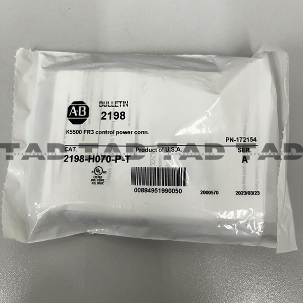 Allen-Bradley 2198-H070-P-T K5500 FR3 control power conn.