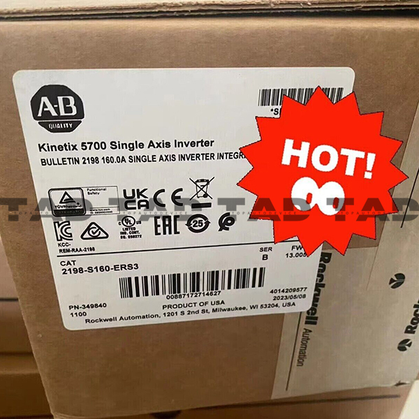 Allen-Bradley 2198-S160-ERS3 Kinetix 5700 Single Axis Inverter