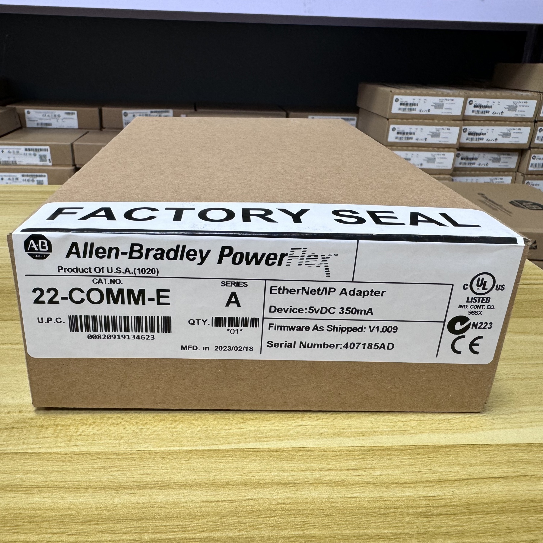 New Allen-Bradley 22-COMM-E SER A PowerFlex Ethernet/IP Comm Adapter AB