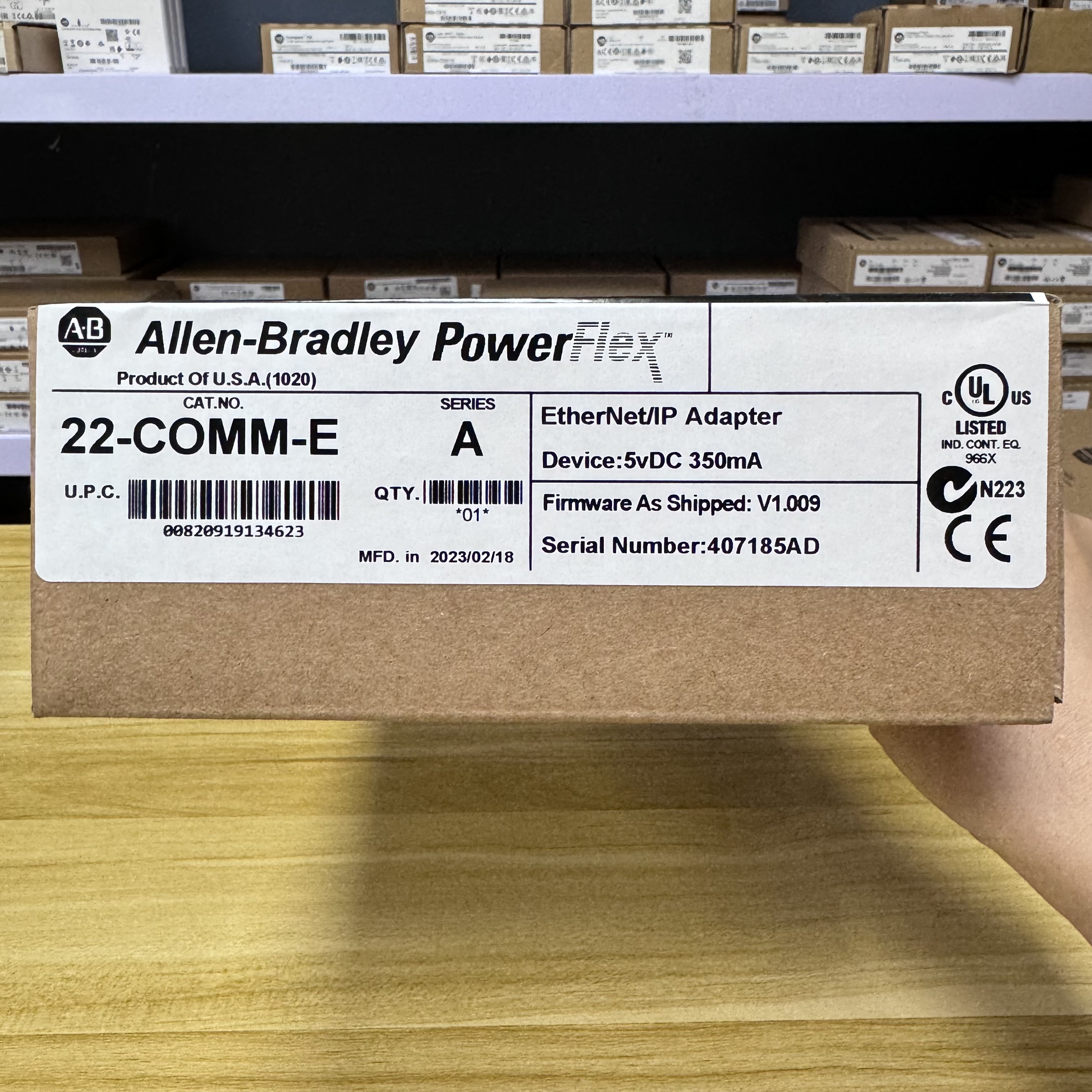 New Allen-Bradley 22-COMM-E SER A PowerFlex Ethernet/IP Comm Adapter AB
