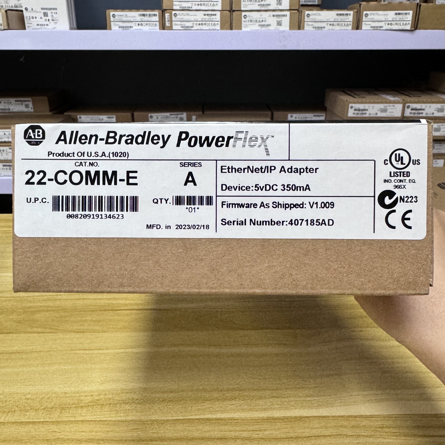 New Allen-Bradley 22-COMM-E SER A PowerFlex Ethernet/IP Comm Adapter AB