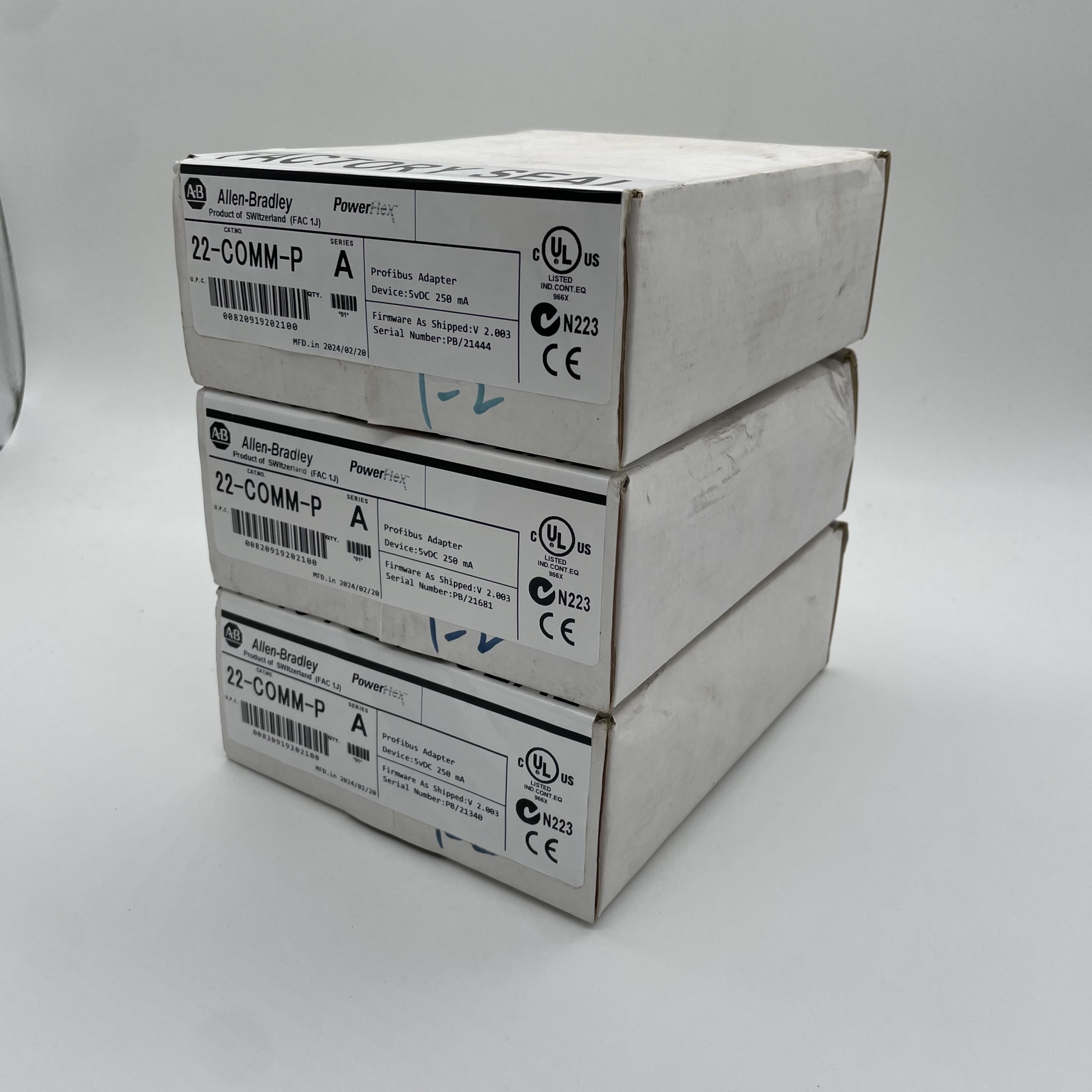 Allen-Bradley 22-COMM-P Powerflex Profibus Adapter Module 22COMMP US Free Tax