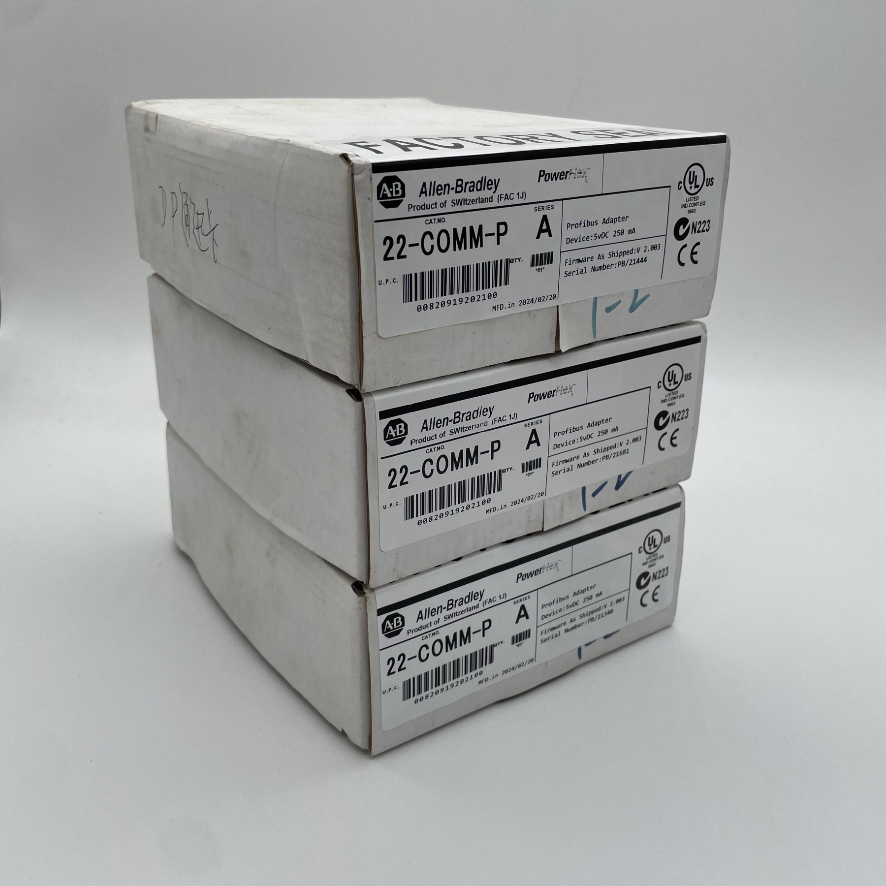 Allen-Bradley 22-COMM-P Powerflex Profibus Adapter Module 22COMMP US Free Tax