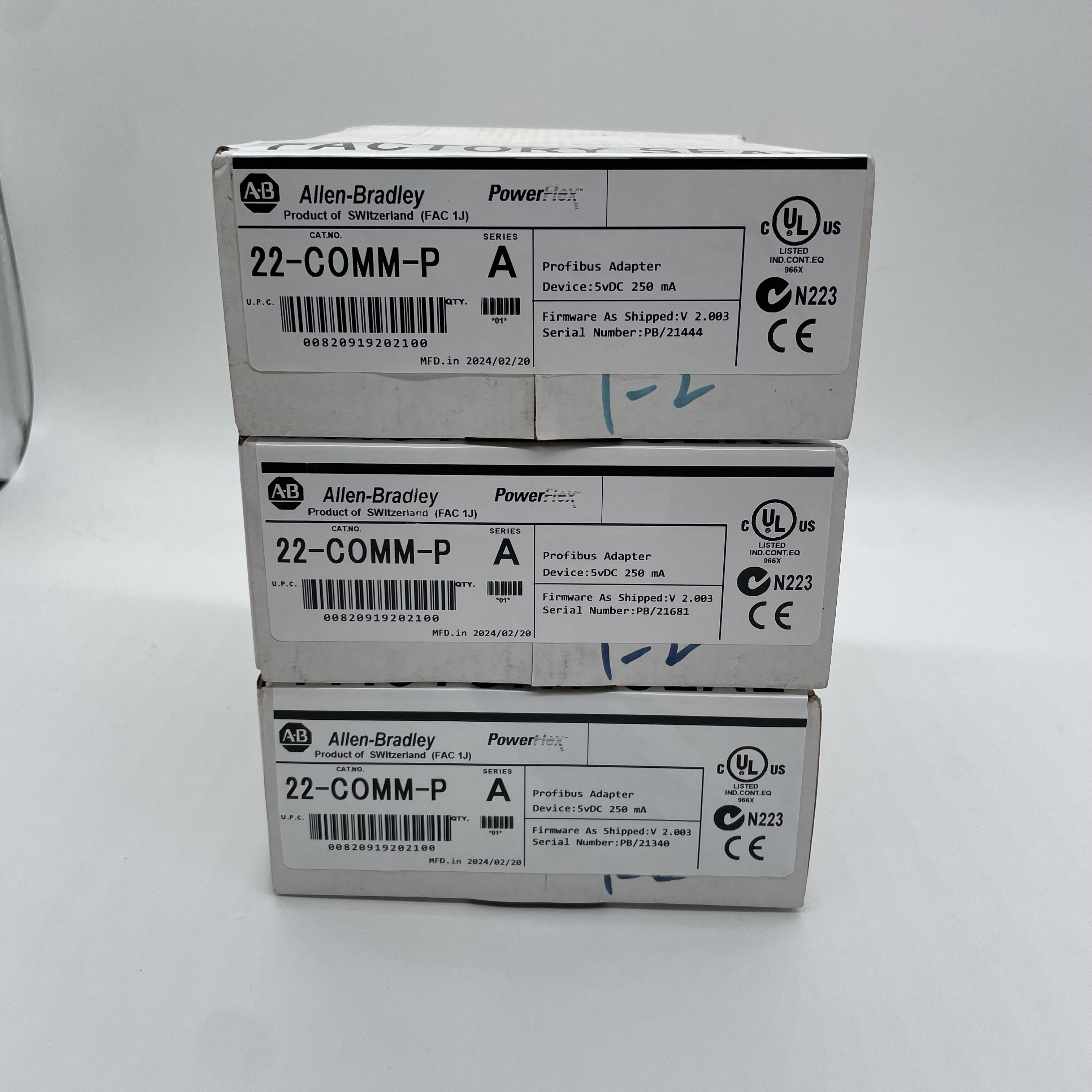 Allen-Bradley 22-COMM-P Powerflex Profibus Adapter Module 22COMMP US Free Tax