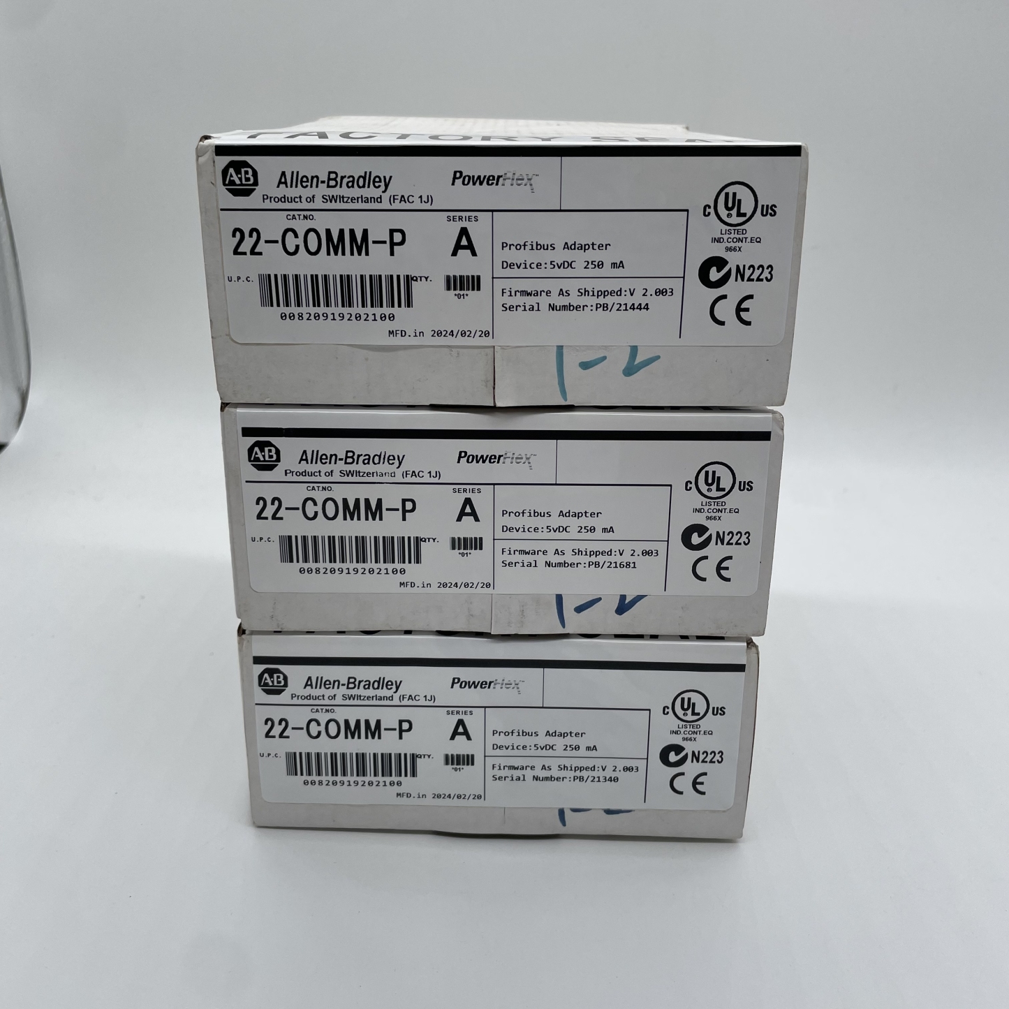 Allen-Bradley 22-COMM-P Powerflex Profibus Adapter Module 22COMMP US Free Tax