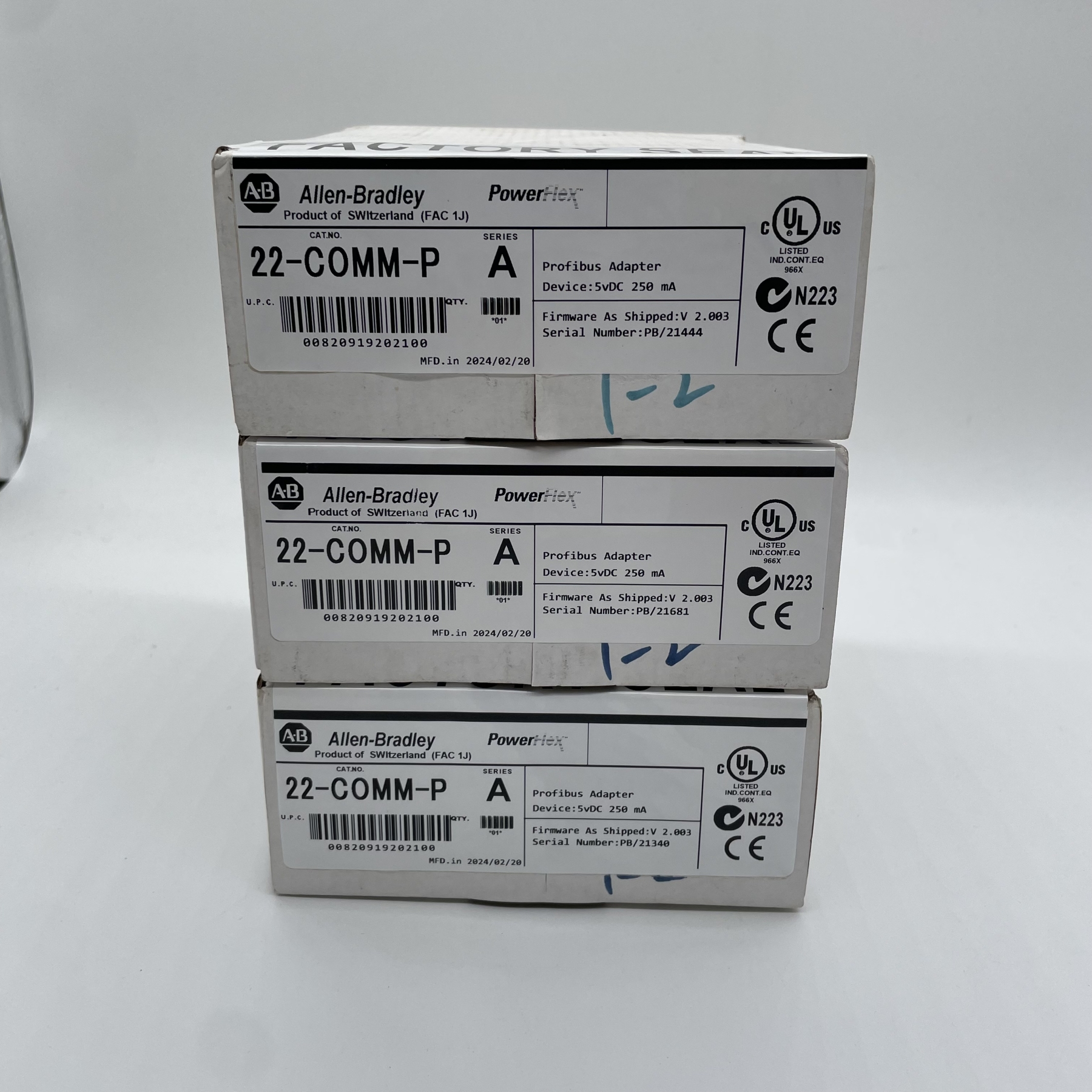 Allen-Bradley 22-COMM-P Powerflex Profibus Adapter Module 22COMMP US Free Tax