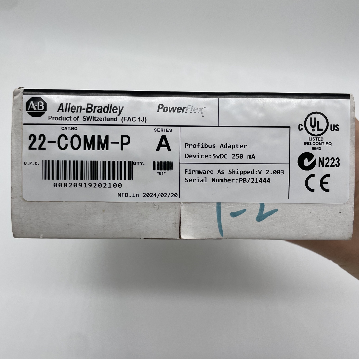 Allen-Bradley 22-COMM-P Powerflex Profibus Adapter Module 22COMMP US Free Tax
