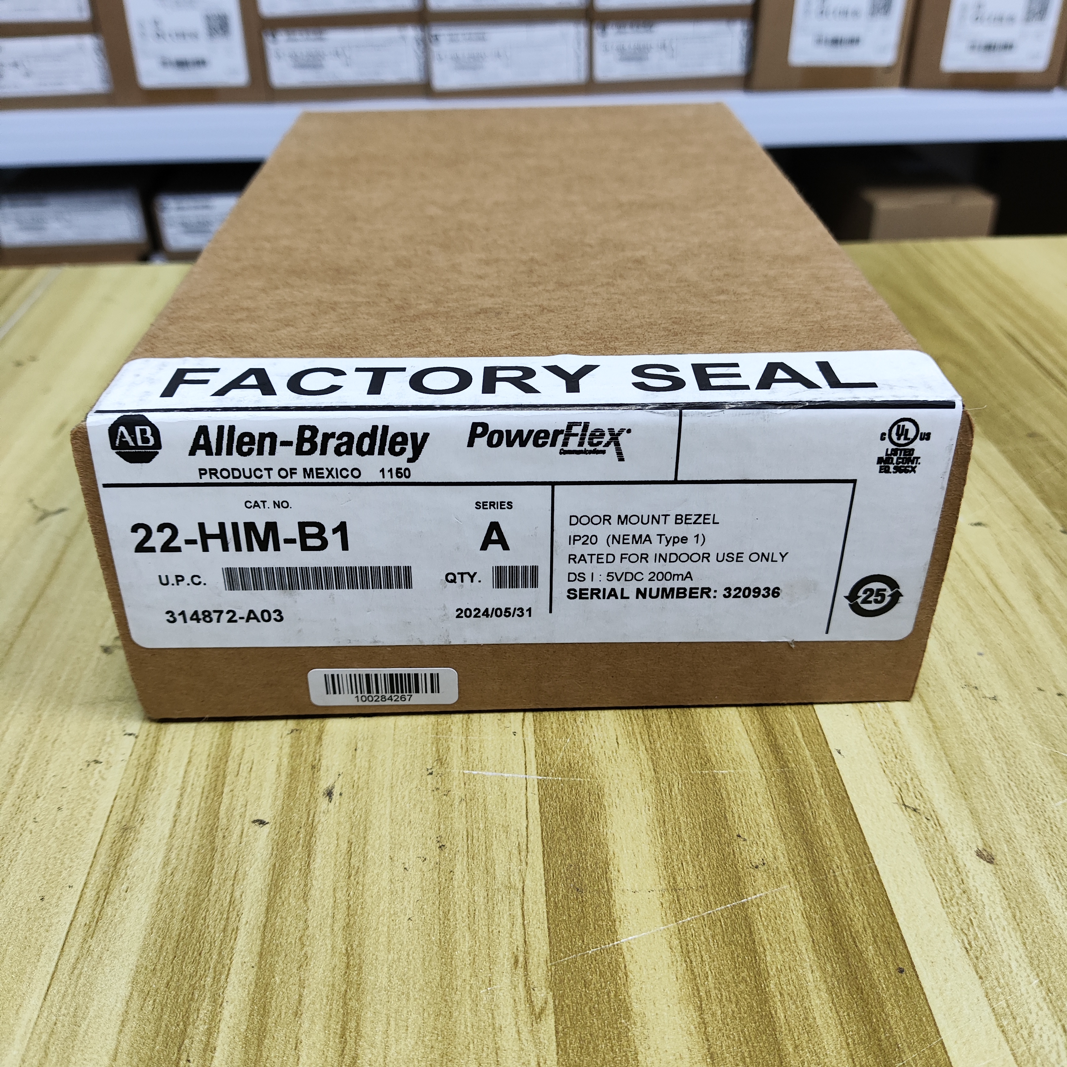 Allen Bradley 22-HIM-B1 PowerFlex HIM Bezel Mounting Kit New Sealed Free Ship