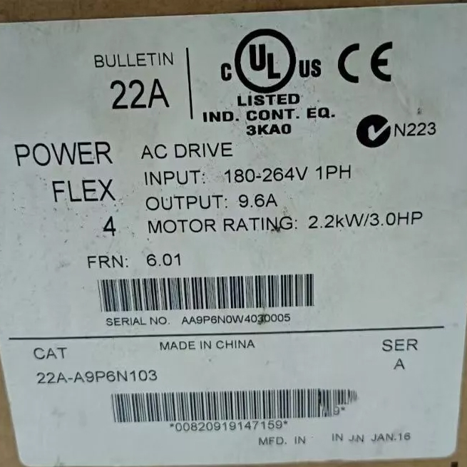 Allen Bradley NEW Frequency converter 22A-A9P6N103 NEW ORIGINAL Free delivery