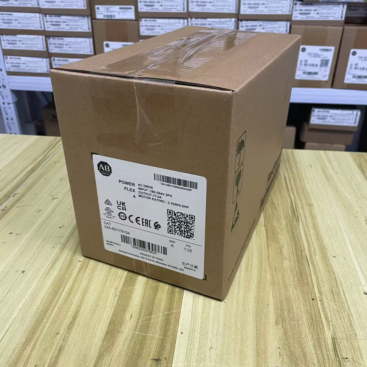 Allen-Bradley 22A-B017N104 PowerFlex 4 3.7kW 5HP AC Drive Brand New Fast Ship