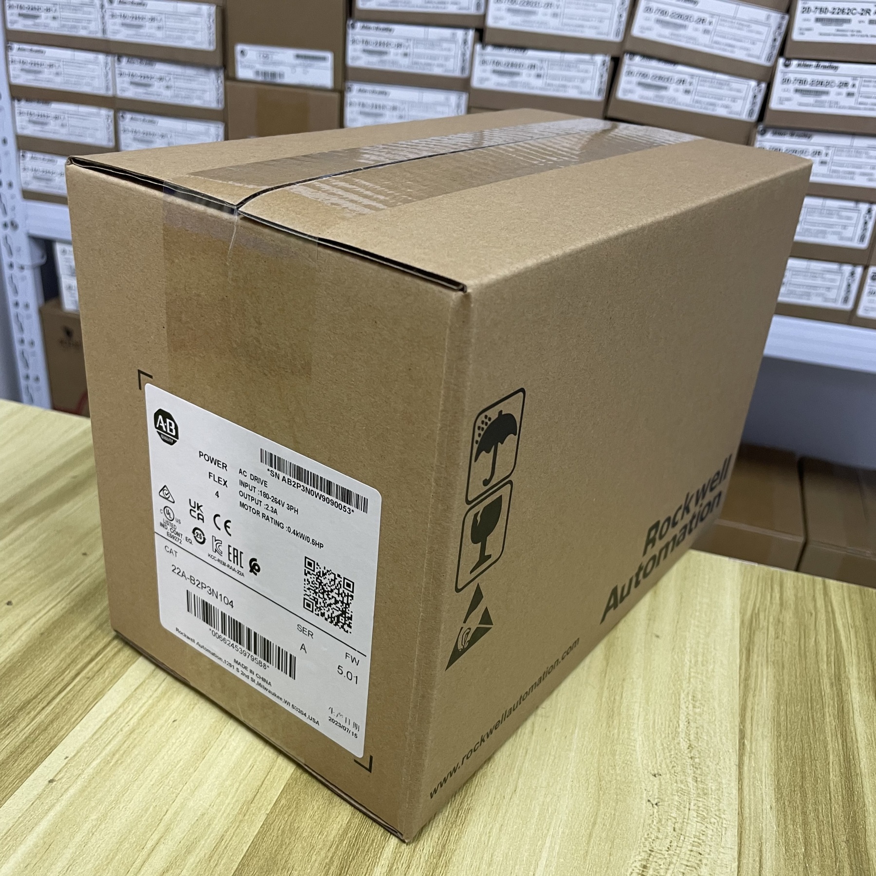 New Allen Bradley 22A-B2P3N104 Ser A AB Powerflex 4 AC Drive 22A B2P3N104