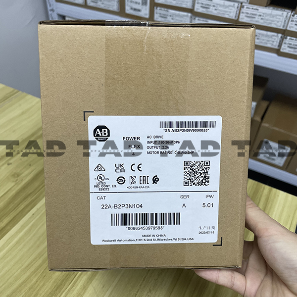 Allen-Bradley 22A-B2P3N104 PowerFlex 4- 0.4 kW (0.5 HP) AC Drive