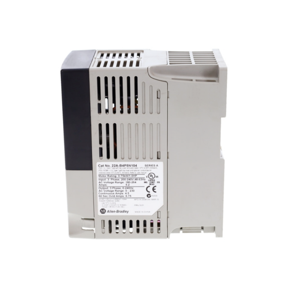 Allen bradley New Sealed 22A-B4P5N104 Series A PowerFlex 4 240V 3P 1HP AC Drive