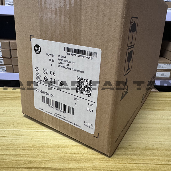 Allen-Bradley 22A-D2P3N104 PowerFlex 4- 0.75 kW (1 HP) AC Drive