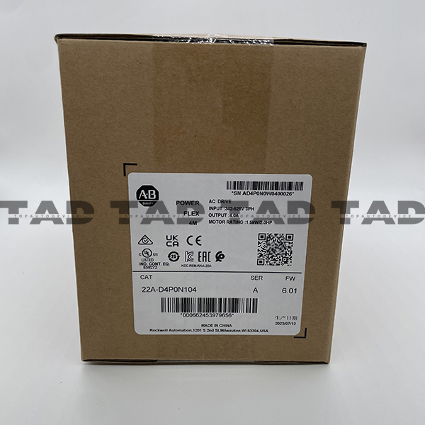 Allen-Bradley 22A-D4P0N104 PowerFlex 4- 1.5 kW (2 HP) AC Drive