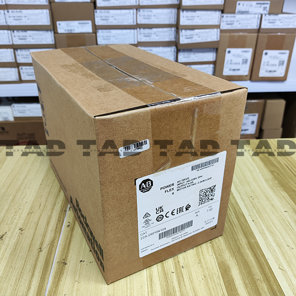 Allen-Bradley 22A-D6P0N104 PowerFlex 4 2.2 kW (3 Hp) AC Drive