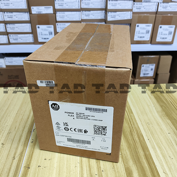 Allen-Bradley 22A-D6P0N104 PowerFlex 4 2.2 kW (3 Hp) AC Drive