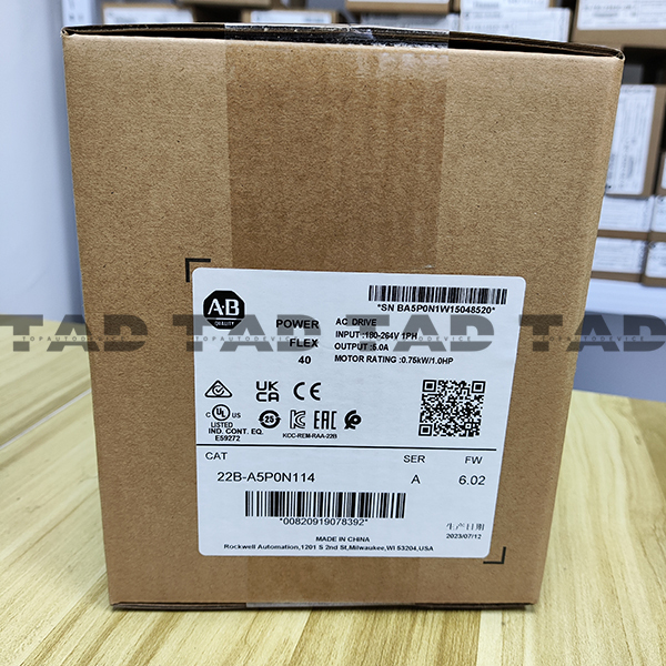 Allen-Bradley 22B-A5P0N114 PowerFlex 40- 0.75 kW (1 HP) AC Drive