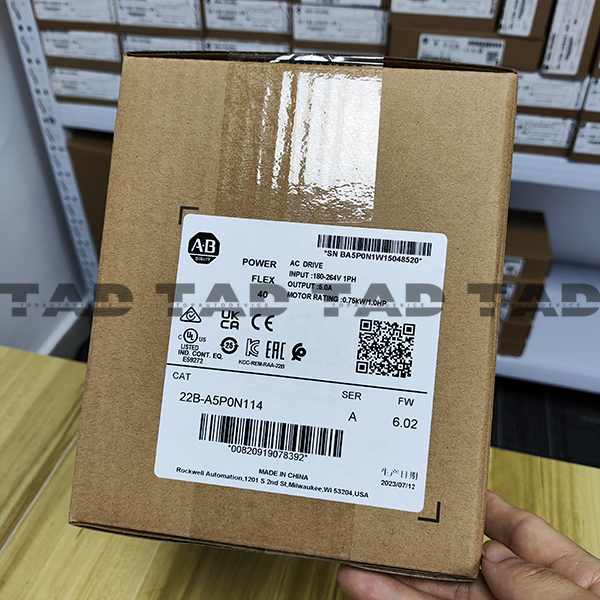 Allen-Bradley 22B-A5P0N114 PowerFlex 40- 0.75 kW (1 HP) AC Drive