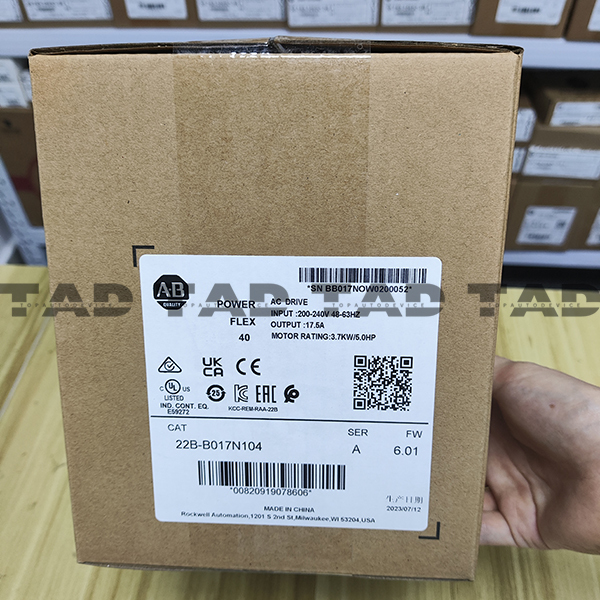 Allen-Bradley 22B-B017N104 PowerFlex 40- 3.7 kW (5 HP) AC Drive