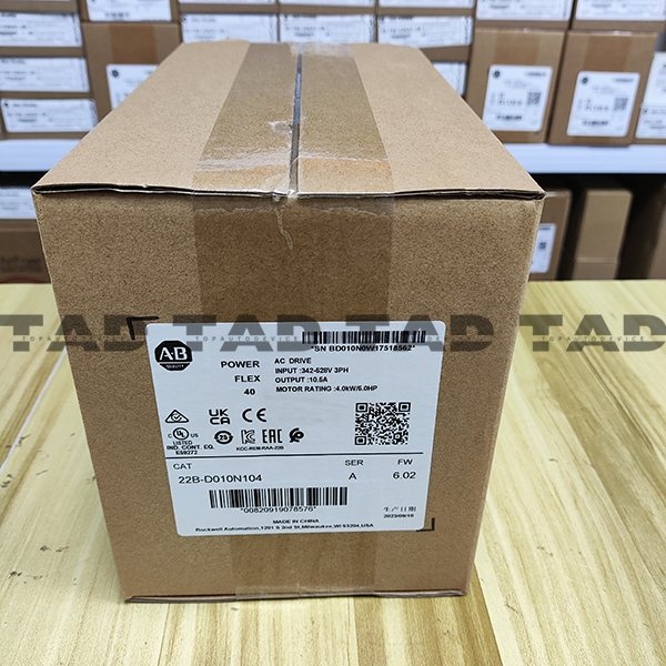 Allen-Bradley 22B-D010N104 PowerFlex 40- 4 kW (5 HP) AC Drive