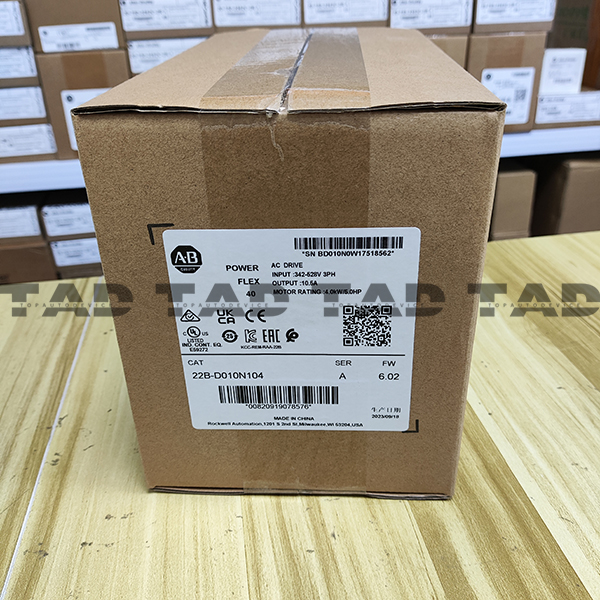 Allen-Bradley 22B-D010N104 PowerFlex 40- 4 kW (5 HP) AC Drive