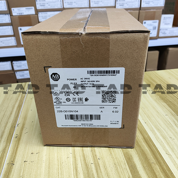Allen-Bradley 22B-D010N104 PowerFlex 40- 4 kW (5 HP) AC Drive