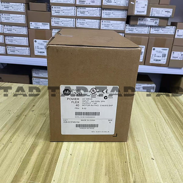 Allen-Bradley 22B-D1P4N104 PowerFlex 40- 0.4 kW (0.5 HP) AC Drive