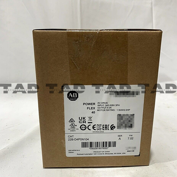Allen-Bradley 22B-D4P0N104 PowerFlex 40- 1.5 kW (2 HP) AC Drive